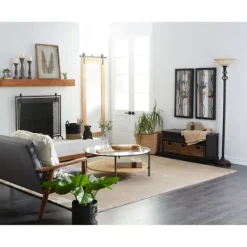 Fireplace Accessories-Kirkland's Home Black Metal Mesh Fireplace Screen
