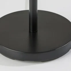Floor Lamps-Kirkland's Home Black Metal Modern Accented Floor Lamp Black/Tan