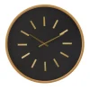 Clocks-Kirkland's Home Black Metal Modern Thomas Wall Clock
