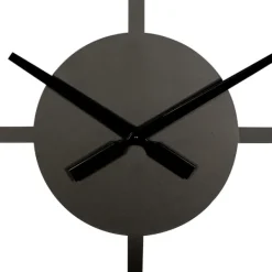 Clocks-Kirkland's Home Black Metal Open Frame Wall Clock