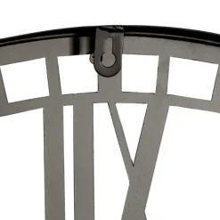 Clocks-Kirkland's Home Black Metal Open Frame Wall Clock