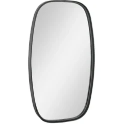 Decorative Mirrors-Kirkland's Home Black Metal Rectangular Wall Mirror, 18X31.5 In.