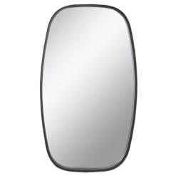 Decorative Mirrors-Kirkland's Home Black Metal Rectangular Wall Mirror, 18X31.5 In.