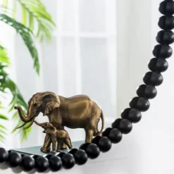 Decorative Mirrors-Kirkland's Home Black Metal Round Beaded Wall Mirror