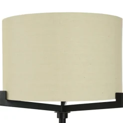 Floor Lamps-Kirkland's Home Black Metal Tri-Arm Floor Lamp Tan