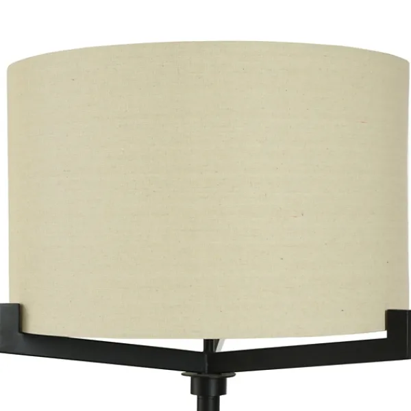 Floor Lamps-Kirkland's Home Black Metal Tri-Arm Floor Lamp Tan