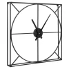 Clocks-Kirkland's Home Black Metal Willet Wall Clock