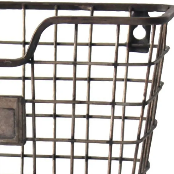 Wall Storage-Kirkland's Home Black Metal Wire Mail Wall Pocket