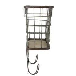 Wall Storage-Kirkland's Home Black Metal Wire Mail Wall Pocket