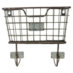 Wall Storage-Kirkland's Home Black Metal Wire Mail Wall Pocket