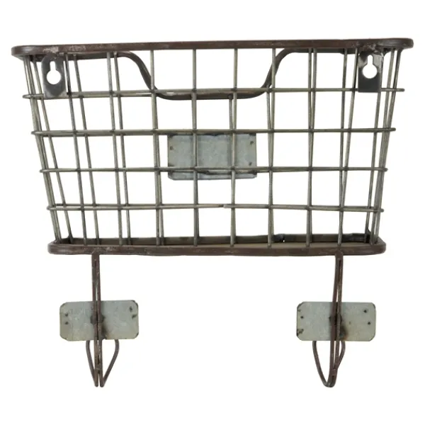 Wall Storage-Kirkland's Home Black Metal Wire Mail Wall Pocket