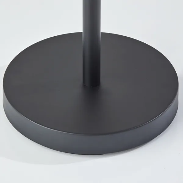 Floor Lamps-Kirkland's Home Black Metal Wood Accent Contemporary Floor Lamp