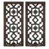 Sconces-Kirkland's Home Black Ornate Laser Cut Sconces, Set Of 2
