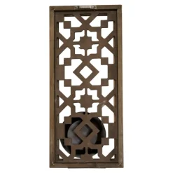 Sconces-Kirkland's Home Black Ornate Laser Cut Sconces, Set Of 2