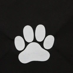 Baskets & Boxes-Kirkland's Home Black Paw Print Round Pet Basket Black/White