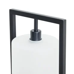 Table Lamps-Kirkland's Home Black Rectangle Hanging Shade Table Lamp White