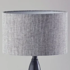 Table Lamps-Kirkland's Home Black Slim Hourglass Table Lamp Black/Gray
