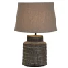 Table Lamps-Kirkland's Home Black Terracotta Dash Pattern Table Lamp Brown