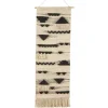 Wall Plaques-Kirkland's Home Black Textured Macrame Tasseled Wall Hanging Tan/Black