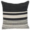 Pillows-Kirkland's Home Black Transitional Stripe Pillow Black/White