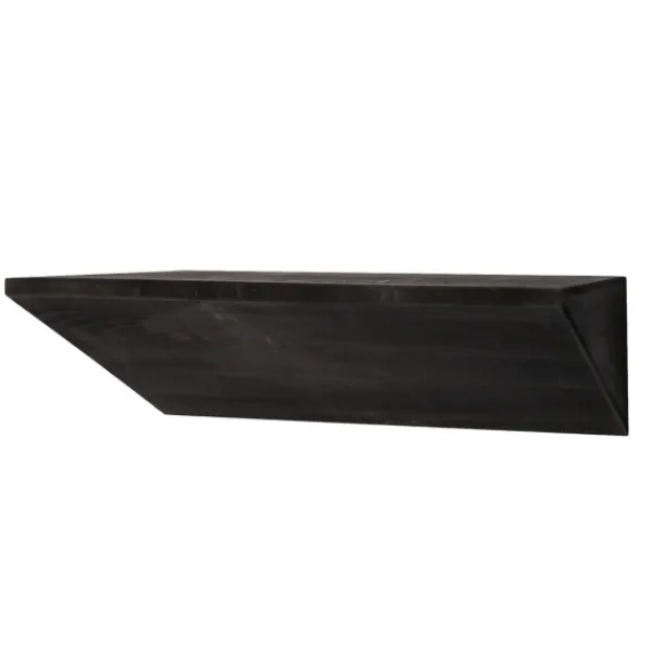Shelves-Kirkland's Home Black Wedge Wood Small Floating Shelf