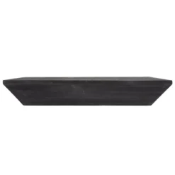 Shelves-Kirkland's Home Black Wedge Wood Small Floating Shelf