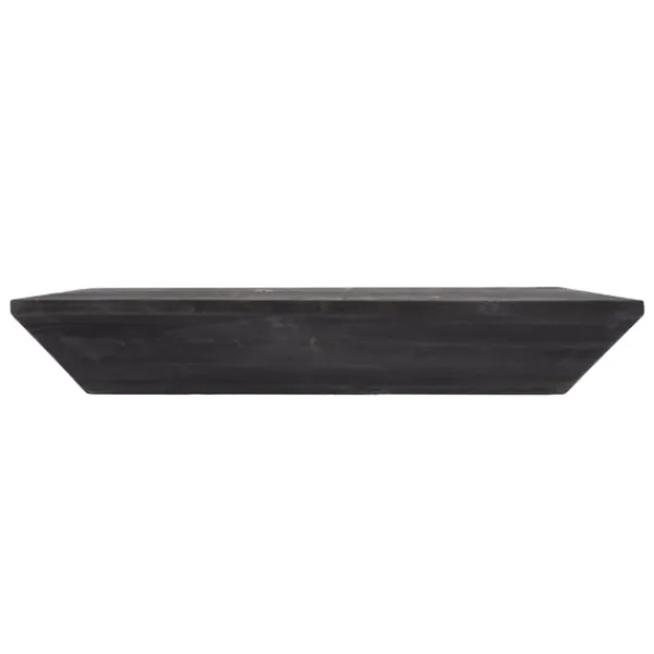Shelves-Kirkland's Home Black Wedge Wood Small Floating Shelf