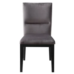 Dining Tables-Kirkland's Home Black Wood Table And Gray Chair 5-Pc. Dining Set