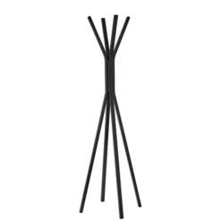Entryway Furniture-Kirkland's Home Black Wooden Tripod Leg Coat Rack