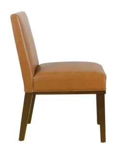 Dining Chairs-Kirkland's Home Blair Carmel Leather Dining Chair Brown