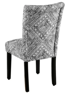 Dining Chairs-Kirkland's Home Blair Chinle Velvet Dining Chairs, Set Of 2 Black/White