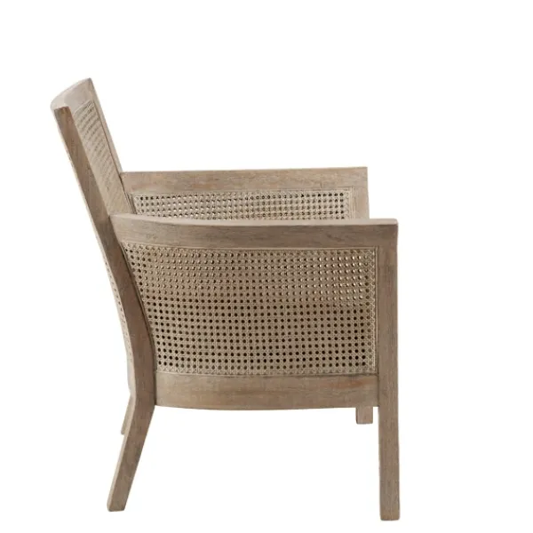 Accent Chairs-Kirkland's Home Blake Cane Back Accent Chair Tan