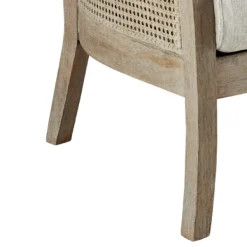 Accent Chairs-Kirkland's Home Blake Cane Back Accent Chair Tan
