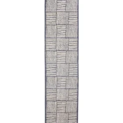 Outdoor Rugs-Kirkland's Home Blake Gray Cube Indoor/Outdoor Runner, 1X7 Gray/White