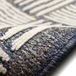 Outdoor Rugs-Kirkland's Home Blake Gray Cube Indoor/Outdoor Runner, 1X7 Gray/White