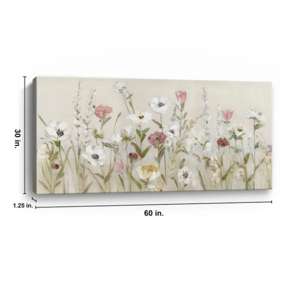 Canvas Art-Kirkland's Home Bloomin Around Giclee Canvas Art Print Tan