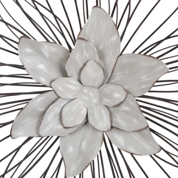 Wall Plaques-Kirkland's Home Blossom Metal Wall Plaques, Set Of 3 White