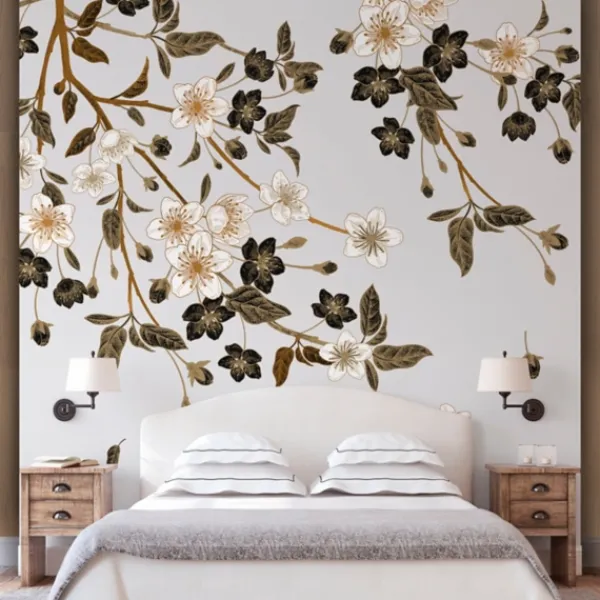 Wall Murals & Wall Decals-Kirkland's Home Blossom Spring Peel And Stick Wall Mural Gray/Brown