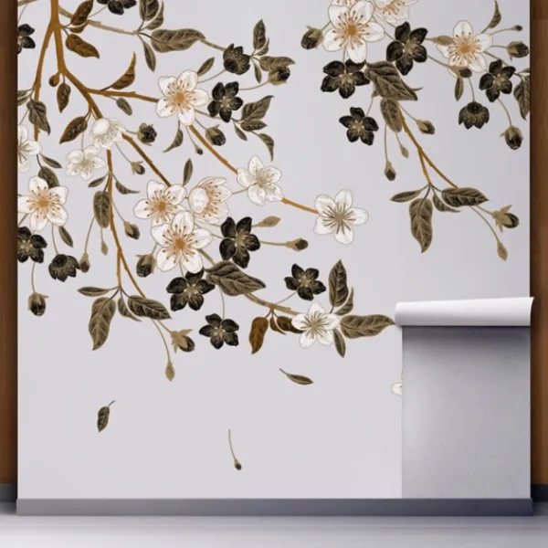 Wall Murals & Wall Decals-Kirkland's Home Blossom Spring Peel And Stick Wall Mural Gray/Brown