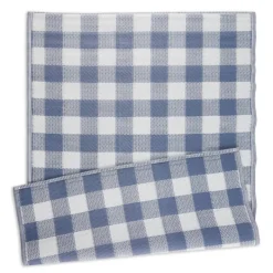 Outdoor Rugs-Kirkland's Home Blue & White Buffalo Check Outdoor Area Rug, 4X6 Blue/White