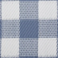 Outdoor Rugs-Kirkland's Home Blue & White Buffalo Check Outdoor Area Rug, 4X6 Blue/White