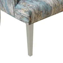 Accent Chairs-Kirkland's Home Blue And Gray Abstract Wingback Accent Chair Blue/Gray
