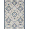 Outdoor Rugs-Kirkland's Home Blue And Gray Medallion Outdoor Area Rug, 6X9 Blue/Gray