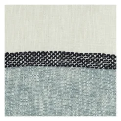 Blankets & Throws-Kirkland's Home Blue And Ivory Colorblock Throw Blue/Ivory