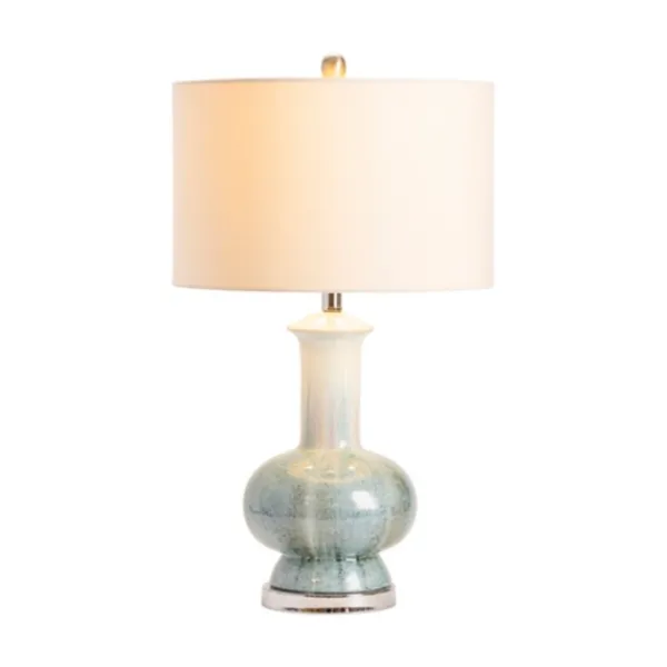 Table Lamps-Kirkland's Home Blue And Ombre Ceramic Table Lamp White