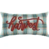Pillows-Kirkland's Home Blue And Orange Plaid Harvest Lumbar Pillow Blue/Orange