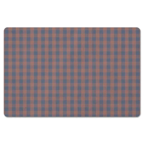 Kitchen & Floor Mats-Kirkland's Home Blue And Orange Plaid Kitchen Mat Blue/Orange