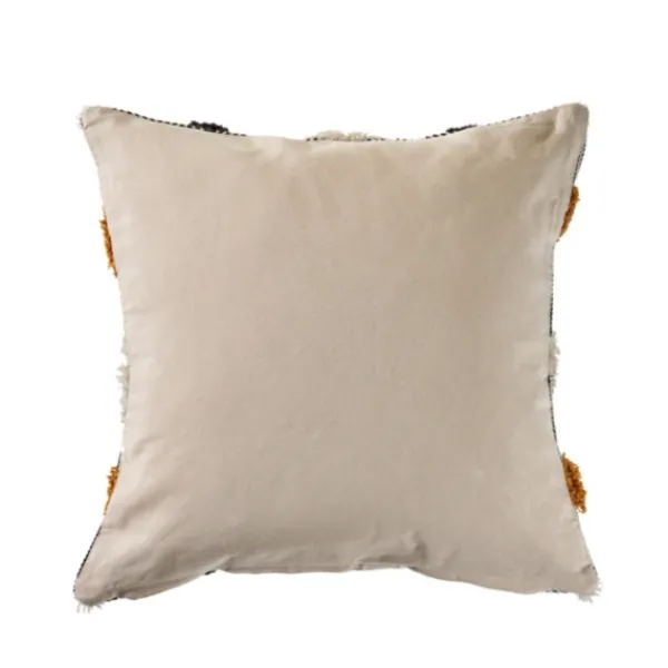 Pillows-Kirkland's Home Blue And Orange Tufted Accent Pillow Orange/Gray
