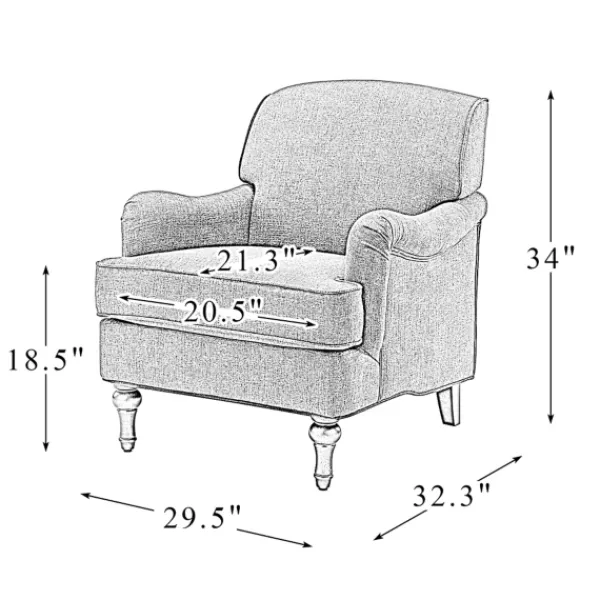 Accent Chairs-Kirkland's Home Blue And White Floral Classic Accent Chair Blue/White