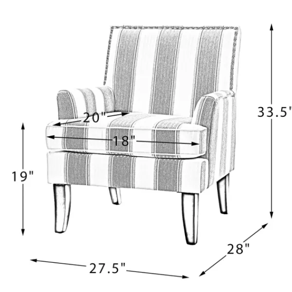 Accent Chairs-Kirkland's Home Blue And Yellow Floral Upholstered Accent Chair Blue/Yellow